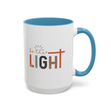 Matthew 5:14-16 "Be The Light" Accent Coffee Mug - Inspirational 11/15oz