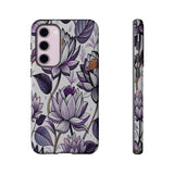 Purple Lotus Tough Case for Most Phones - Stylish & Durable