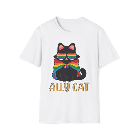 Ally Cat T-Shirt - support PRIDE