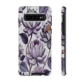 Purple Lotus Tough Case for Most Phones - Stylish & Durable