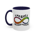 Embrace Neurodiversity Accent Coffee Mug - Colorful Design for Awareness