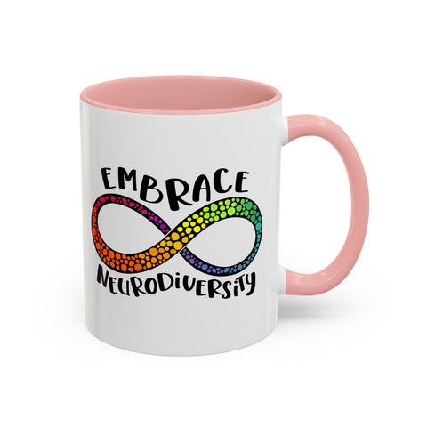 Embrace Neurodiversity Accent Coffee Mug - Colorful Design for Awareness