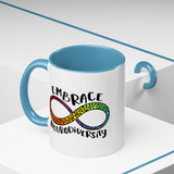 Embrace Neurodiversity Accent Coffee Mug - Colorful Design for Awareness