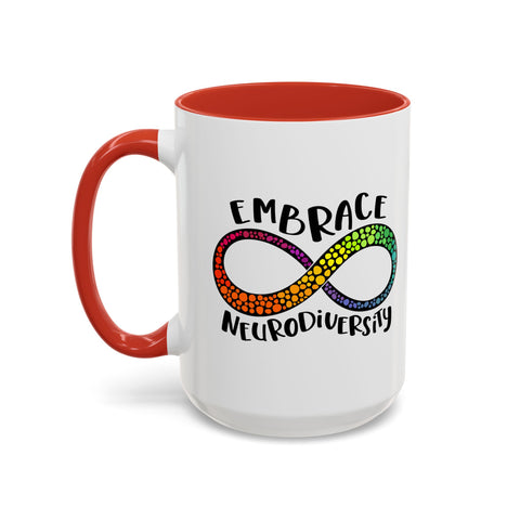 Embrace Neurodiversity Accent Coffee Mug - Colorful Design for Awareness