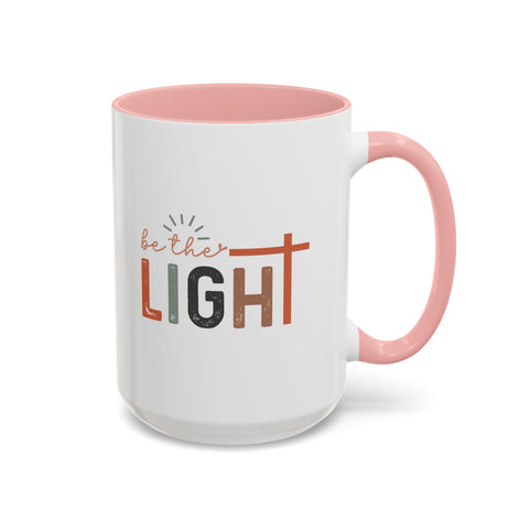 Matthew 5:14-16 "Be The Light" Accent Coffee Mug - Inspirational 11/15oz