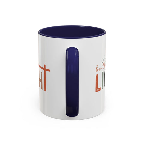 Matthew 5:14-16 "Be The Light" Accent Coffee Mug - Inspirational 11/15oz