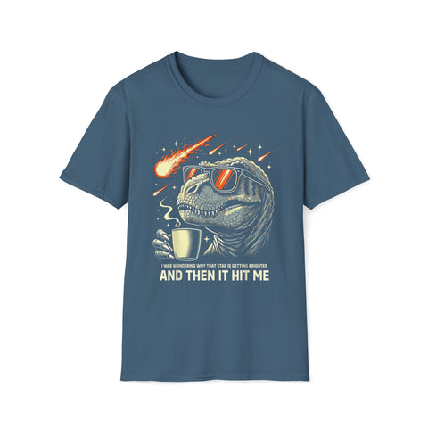 T-Shirt - Star Getting Brighter Funny Dinosaur Design