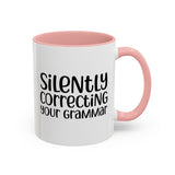 Mug Silently Correcting Your Grammar