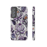 Purple Lotus Tough Case for Most Phones - Stylish & Durable