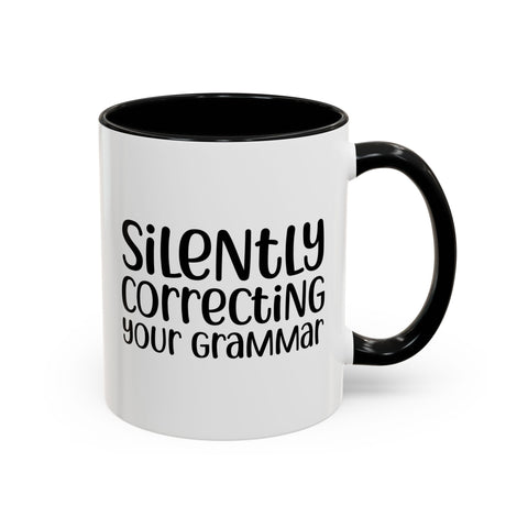 Mug Silently Correcting Your Grammar