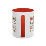 Inspirational Coffee Mug - Romans 5:2-3 Walking by Faith, Standing in Grace