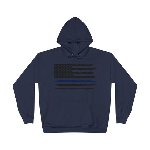 Hoodie Sweatshirt - Thin Blue Line - I Back The Blue