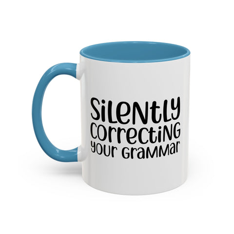 Mug Silently Correcting Your Grammar