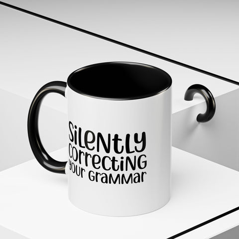 Mug Silently Correcting Your Grammar