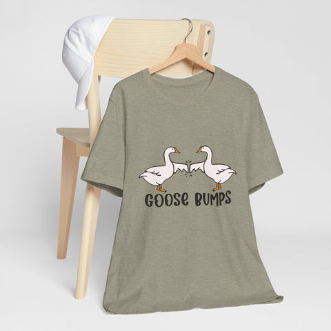 Funny Geese Fist Bumping Unisex Short Sleeve Tee