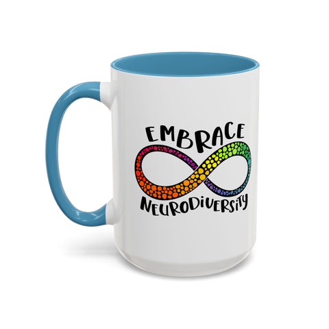 Embrace Neurodiversity Accent Coffee Mug - Colorful Design for Awareness