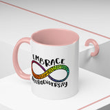 Embrace Neurodiversity Accent Coffee Mug - Colorful Design for Awareness