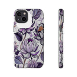 Purple Lotus Tough Case for Most Phones - Stylish & Durable