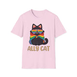 Ally Cat T-Shirt - support PRIDE