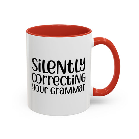 Mug Silently Correcting Your Grammar