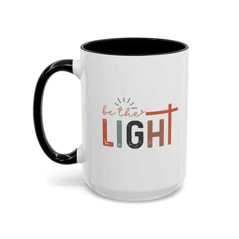 Matthew 5:14-16 "Be The Light" Accent Coffee Mug - Inspirational 11/15oz