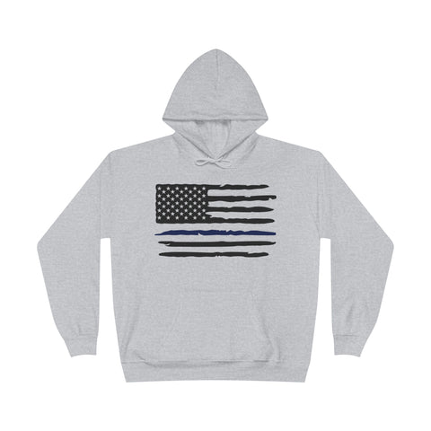 Hoodie Sweatshirt - Thin Blue Line - I Back The Blue