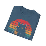 Black Cat Unisex Tee - Cute but Feral