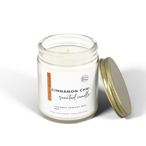 Scented Candle - Cinnamon Chai | Coconut Apricot Wax (4oz & 9oz)