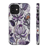 Purple Lotus Tough Case for Most Phones - Stylish & Durable