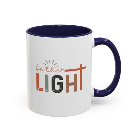 Matthew 5:14-16 "Be The Light" Accent Coffee Mug - Inspirational 11/15oz