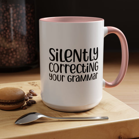 Mug Silently Correcting Your Grammar