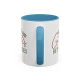 Inspirational Accent Coffee Mug - Where God Guides He Provides - Perfect for Gift Giving and Daily Motivation