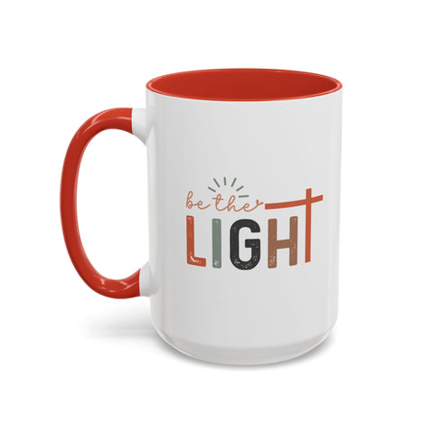 Matthew 5:14-16 "Be The Light" Accent Coffee Mug - Inspirational 11/15oz