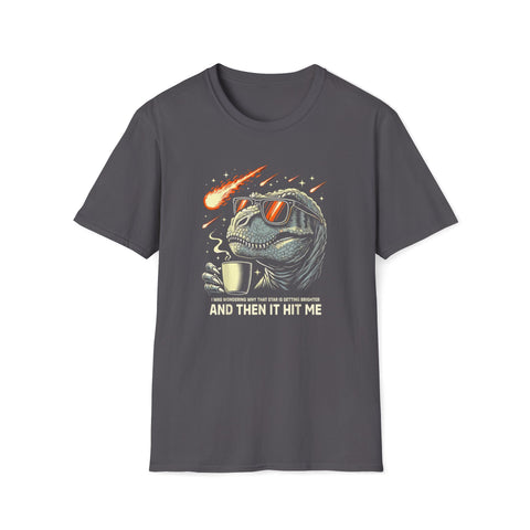 T-Shirt - Star Getting Brighter Funny Dinosaur Design