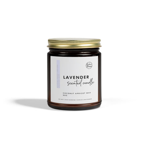 Lavender Scented Candles | Coconut Apricot Wax (4oz, 9oz)