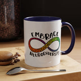 Embrace Neurodiversity Accent Coffee Mug - Colorful Design for Awareness