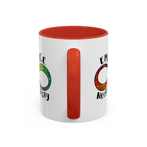 Embrace Neurodiversity Accent Coffee Mug - Colorful Design for Awareness