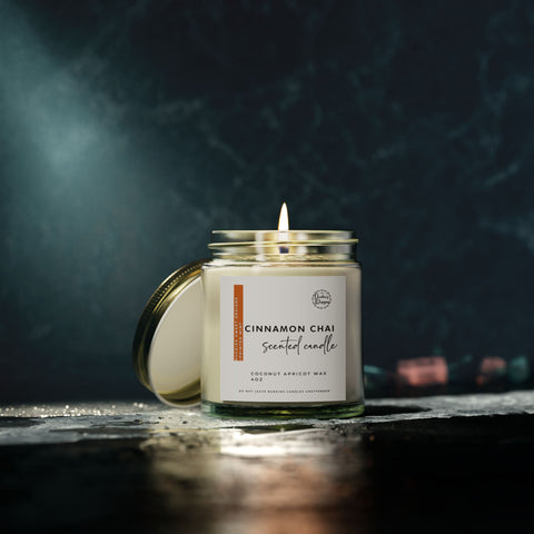 Scented Candle - Cinnamon Chai | Coconut Apricot Wax (4oz & 9oz)