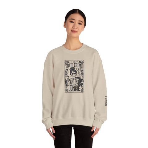 True Crime Junkie Tarot Card Sweatshirt