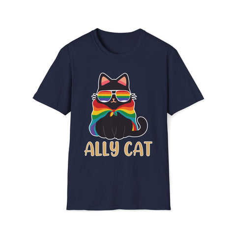 Ally Cat T-Shirt - support PRIDE