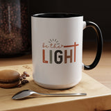 Matthew 5:14-16 "Be The Light" Accent Coffee Mug - Inspirational 11/15oz