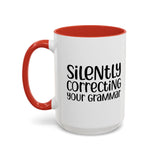 Mug Silently Correcting Your Grammar