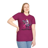 Support Squad T-Rex & Cat Breast Cancer Awareness T-Shirt