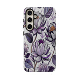 Purple Lotus Tough Case for Most Phones - Stylish & Durable