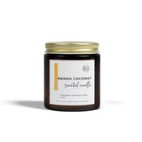 Mango Coconut Scented Candles | Coconut Apricot Wax (4oz, 9oz)