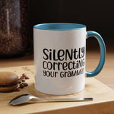 Mug Silently Correcting Your Grammar