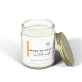 Mango Coconut Scented Candles | Coconut Apricot Wax (4oz, 9oz)