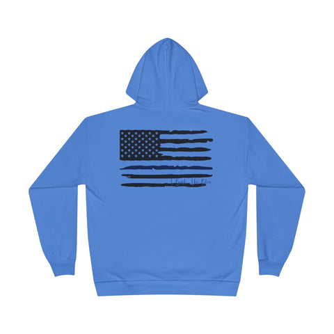 Hoodie Sweatshirt - Thin Blue Line - I Back The Blue