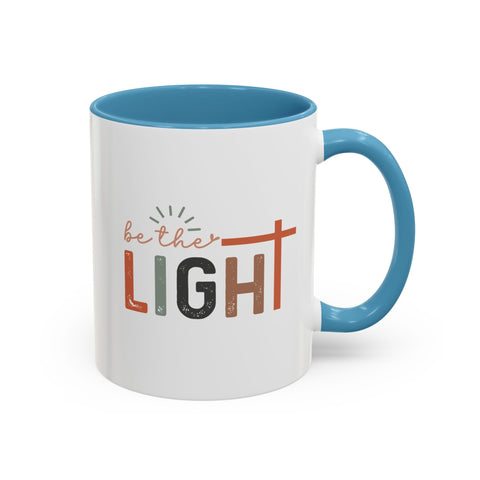 Matthew 5:14-16 "Be The Light" Accent Coffee Mug - Inspirational 11/15oz