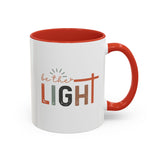 Matthew 5:14-16 "Be The Light" Accent Coffee Mug - Inspirational 11/15oz